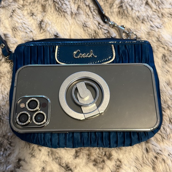 Coach Satin Ruched Wristlet - Picture 5 of 9